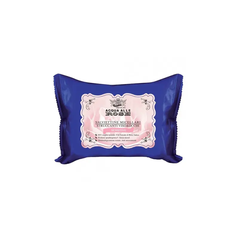 Jabel Profumeria Acqua alle Rose - Salviettine Struccanti Pelli Sensibili 20PZ