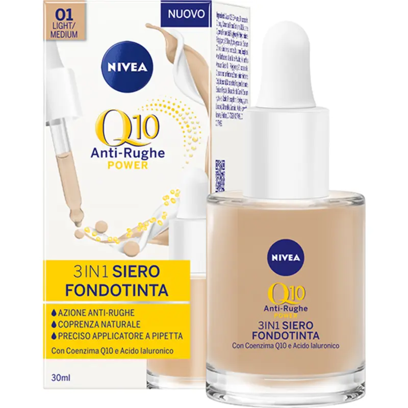 Jabel Profumeria Nivea - Q10 Antirughe Power 3 in 1 Siero Fondotinta