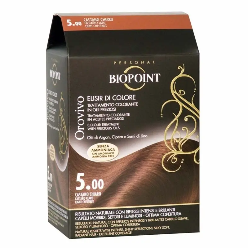 Jabel Profumeria Biopoint - Orovivo Trattamento Colorante n5.00 Castano Chiaro