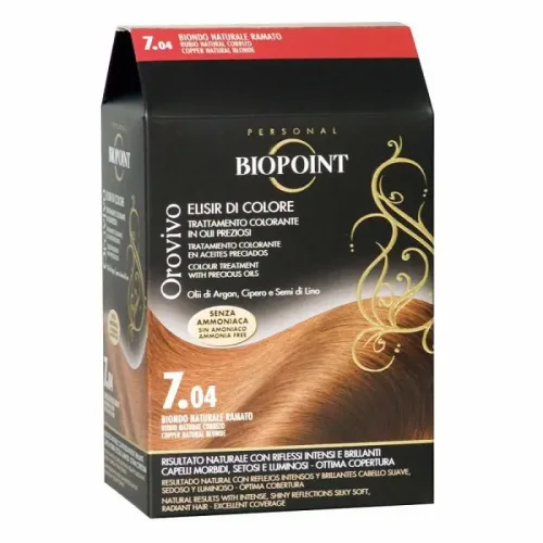 Jabel Profumeria Biopoint - Orovivo Trattamento Colorante n7.04 Biondo Naturale Ramato