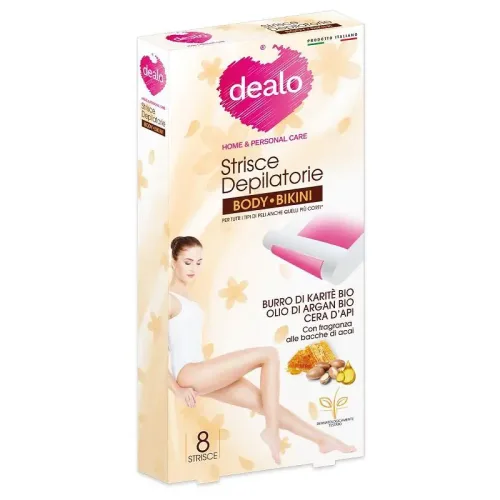 Jabel Profumeria Dealo - Strisce Depilatorie Argan Body Bikini 8PZ
