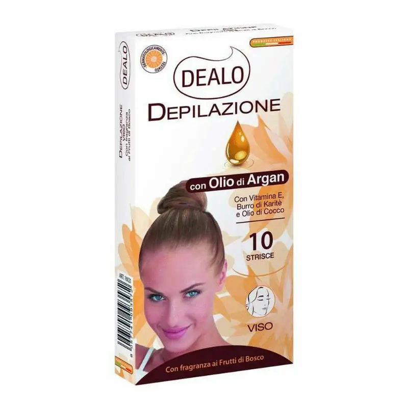Jabel Profumeria Dealo - Strisce Depilatorie Viso Argan 10PZ