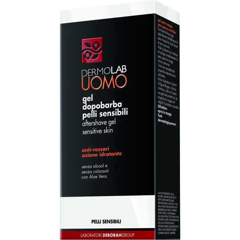 Jabel Profumeria Deborah - Dermolab Uomo Gel Dopobarba Pelli Sensibili Anti Rossori