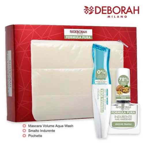 Jabel Profumeria Deborah - Formula Pura Pochette + Mascara Acquawash + Indurente Unghie