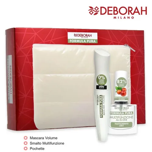 Jabel Profumeria Deborah - Formula Pura Pochette + Mascara Volume + Multifunzione Unghie