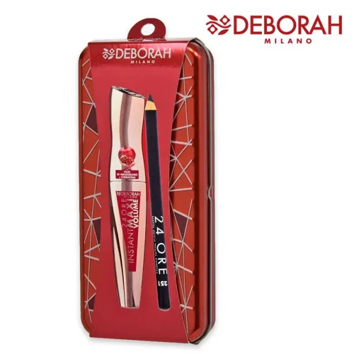Jabel Profumeria Deborah - Kit Latta Mascara 24H Instant Volume Special + Matita Occhi 24 Ore