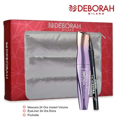 Jabel Profumeria Deborah - Pochette + Mascara Instant Volume + Eyeliner 24H Extra