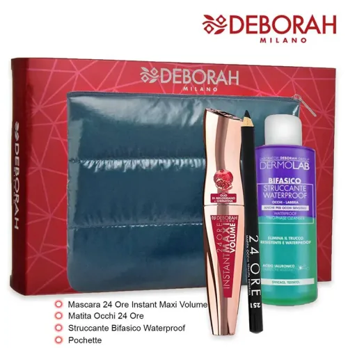 Jabel Profumeria Deborah - Pochette + Mascara Instant Volume + Matita + Struccante