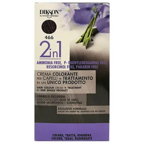 Jabel Profumeria Dikson - 2in1 Crema Colorante Senza Ammoniaca N.466 Rosso Violetto