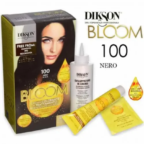 Jabel Profumeria Dikson - Bloom Crema Colorante Senza Ammoniaca N.100 Nero
