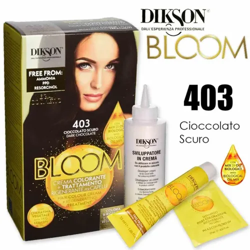 Jabel Profumeria Dikson - Bloom Crema Colorante Senza Ammoniaca N.403 Cioccolato Scuro
