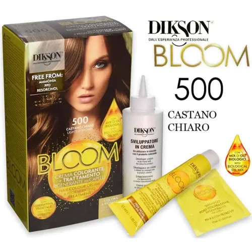 Jabel Profumeria Dikson - Bloom Crema Colorante Senza Ammoniaca N.500 Castano Chiaro