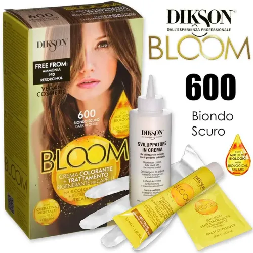 Jabel Profumeria Dikson - Bloom Crema Colorante Senza Ammoniaca N.600 Biondo Scuro