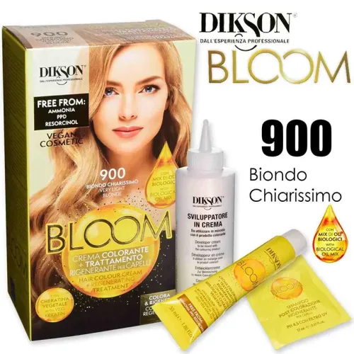 Jabel Profumeria Dikson - Bloom Crema Colorante Senza Ammoniaca N.900 Biondo Chiarissimo