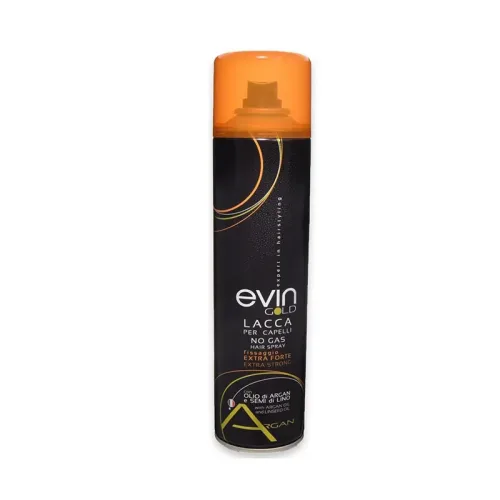 Jabel Profumeria Evin Gold - Lacca Per Capelli Fissaggio Extra Forte Argan No Gas 400ML