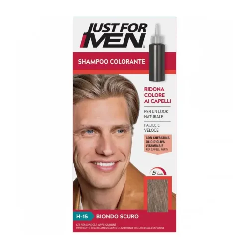 Jabel Profumeria Just For Men - Shampoo Colorante Biondo Scuro H-15