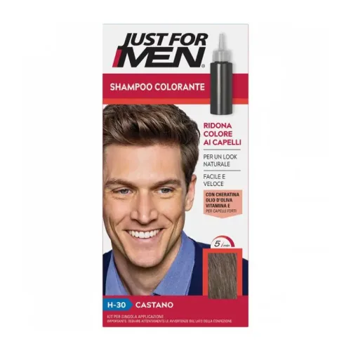 Jabel Profumeria Just For Men - Shampoo Colorante Castano H-30