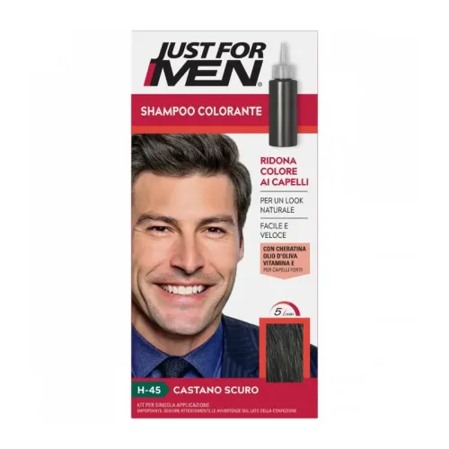 Jabel Profumeria Just For Men - Shampoo Colorante Castano Scuro H-45
