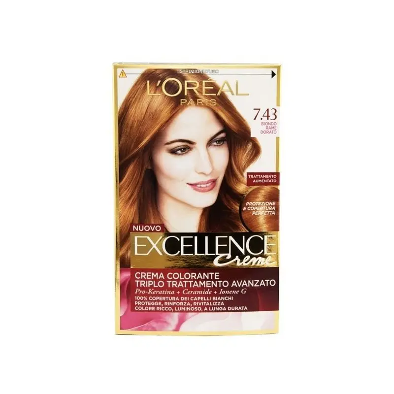 Jabel Profumeria L'Oréal Paris - Excellence 7.43 Biondo Rame Dorato