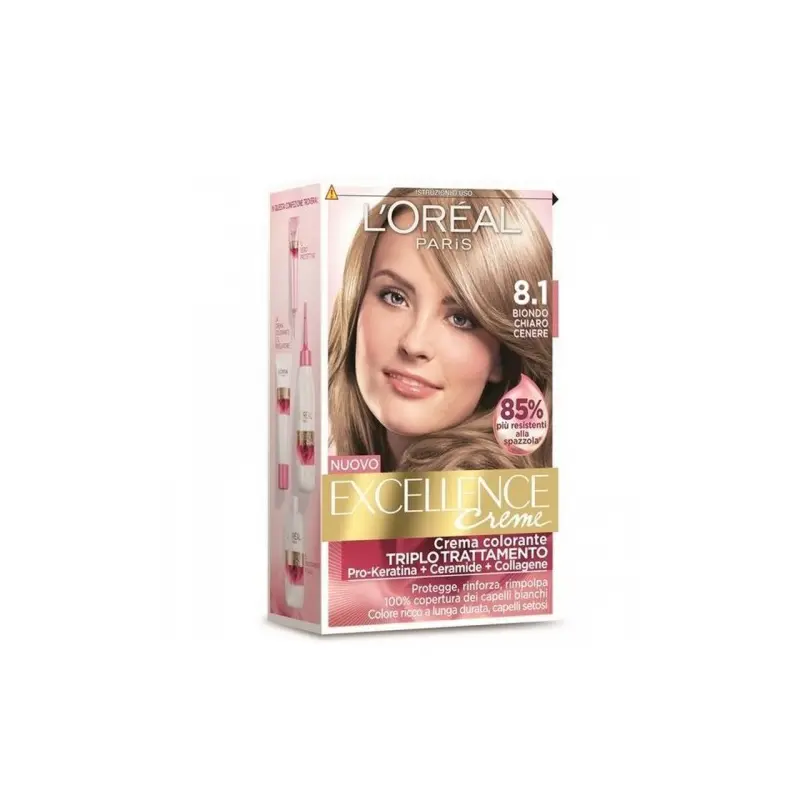 Jabel Profumeria L'Oréal Paris - Excellence 8.1 Biondo Chiaro Cenere