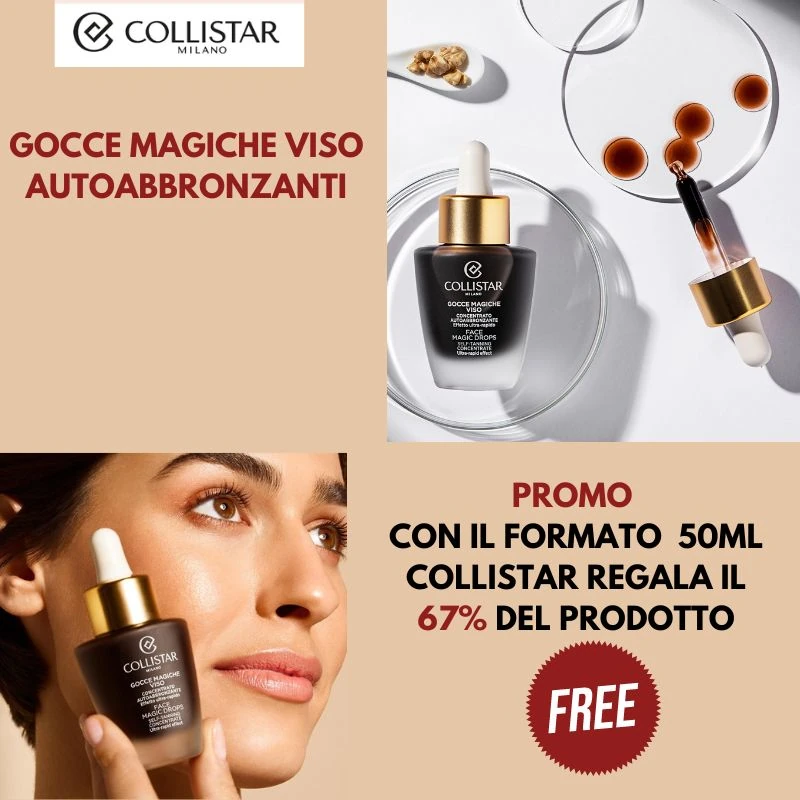 Collistar-gocce magiche autoabbronzanti-340 ml 50 ml Jabel profumeria
