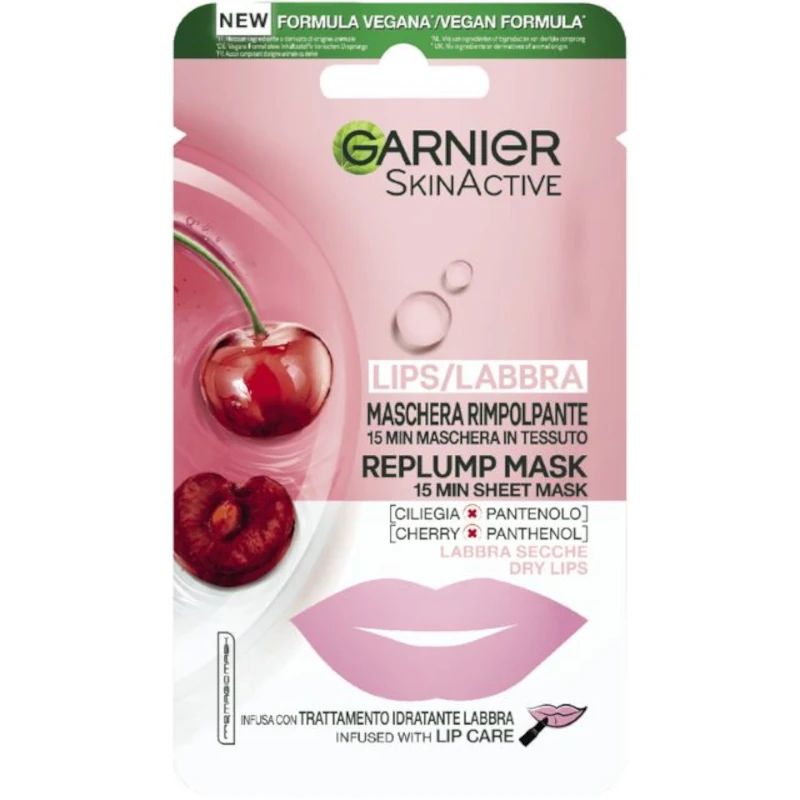 Jabel Profumeria-Garnier - Maschera labbra Rimpolpante in tessuto
