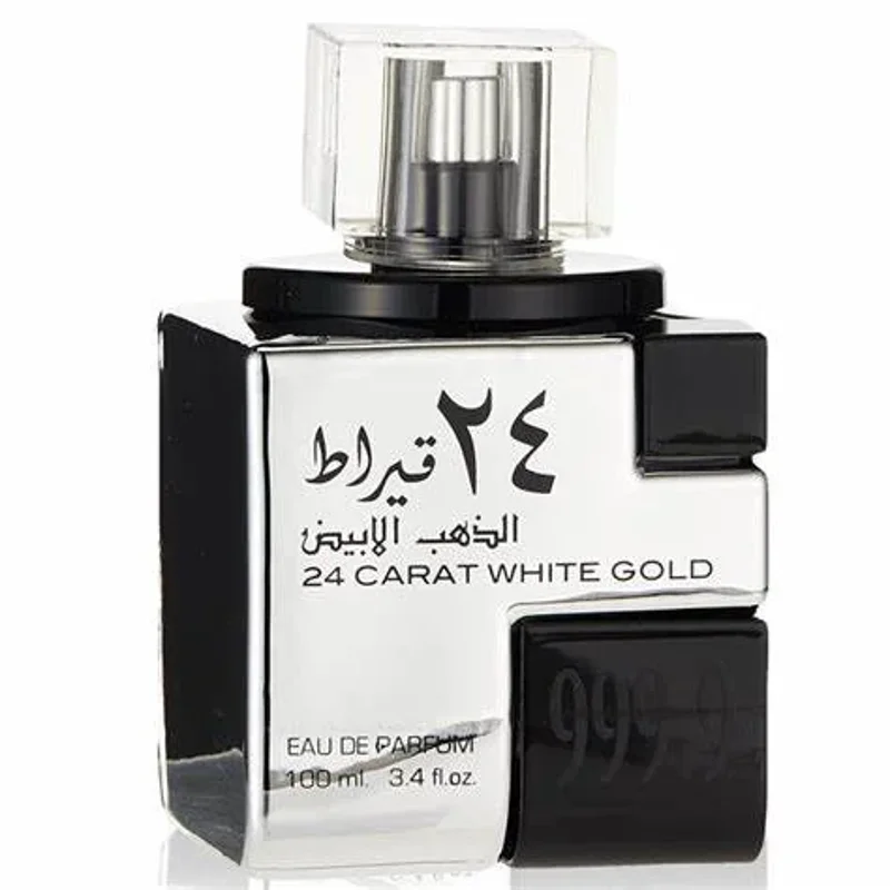 Lattafa 24 Carat White Gold Eau de Parfum Unisex 100 ml – Profumo Agrumato Speziato con Oud - immagine 2